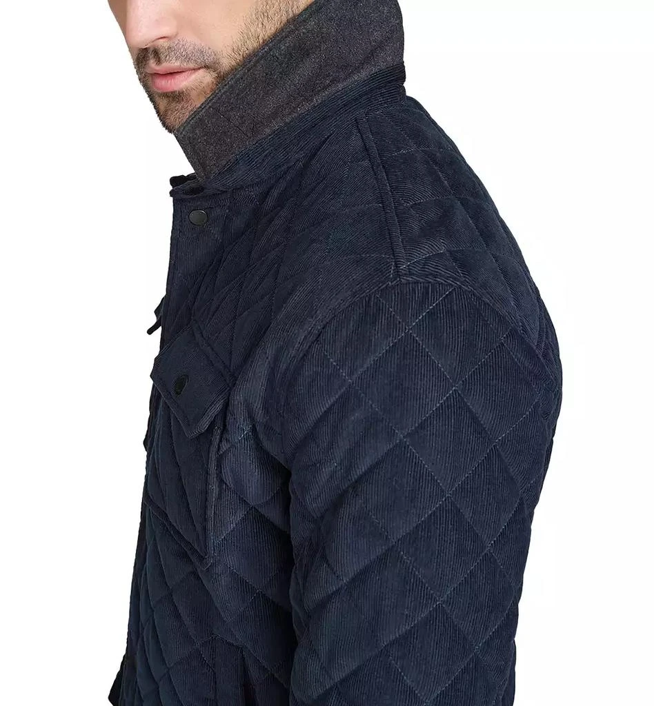 Cole Haan Men's Collared Quilted Button-Front Jacket 4