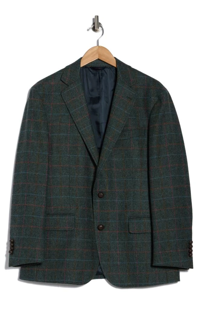 Brooks Brothers Plaid Tweed Wool Blazer