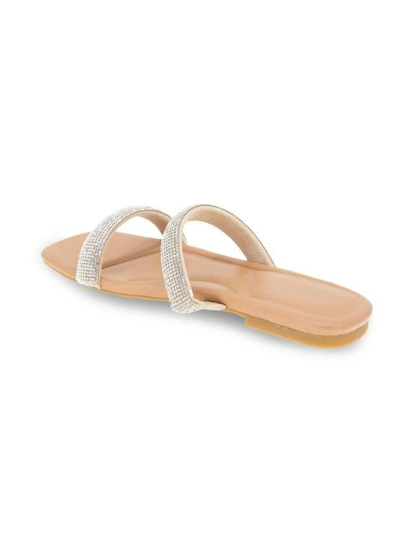 BCBG Glannis Rhinestone Flat Sandals 3