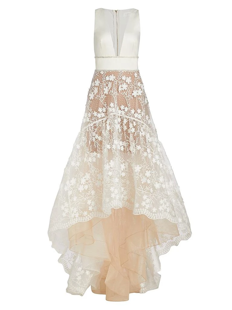 BRONX AND BANCO Fiona High-Low Lace Gown 1