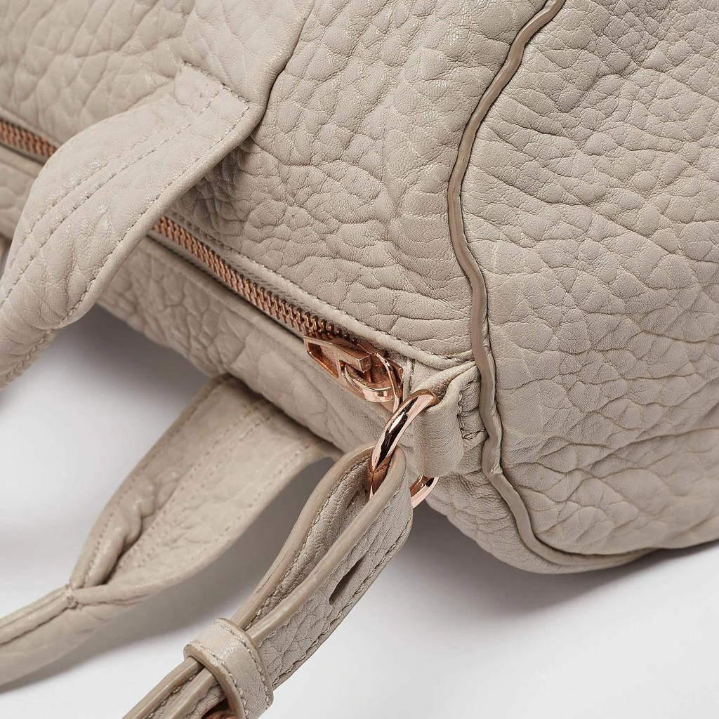 Alexander Wang Alexander Wang Light Grey Pebbled Leather Rocco Bag 8