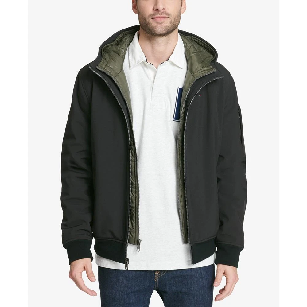 Tommy Hilfiger Soft-Shell Hooded Bomber Jacket with Bib 1