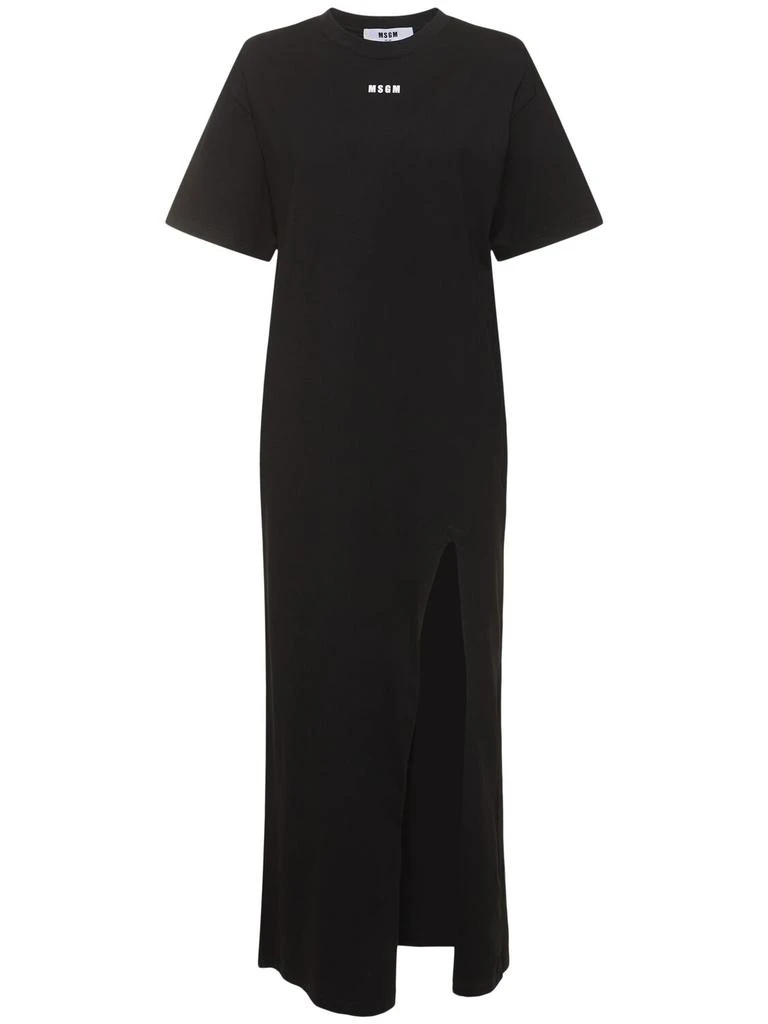 MSGM Cotton T-shirt Midi Dress 1