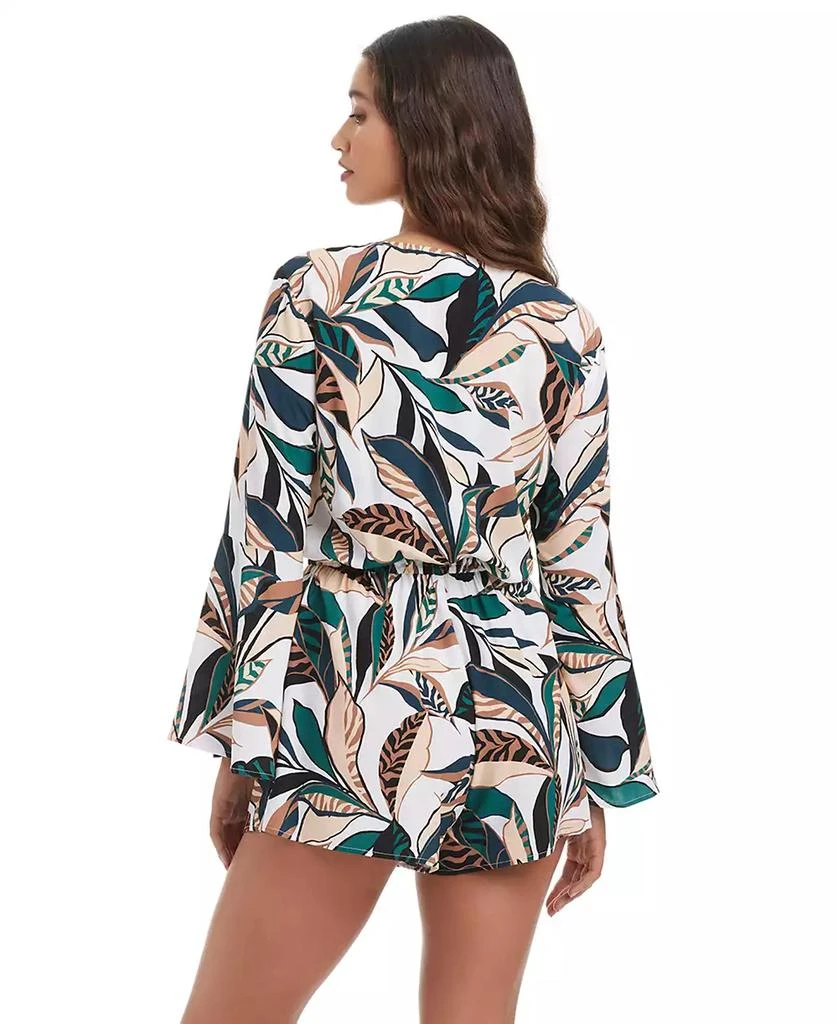 Bar III Women's Safari Chic Wrap Long-Sleeve Romper, Macy's Exclusive 3