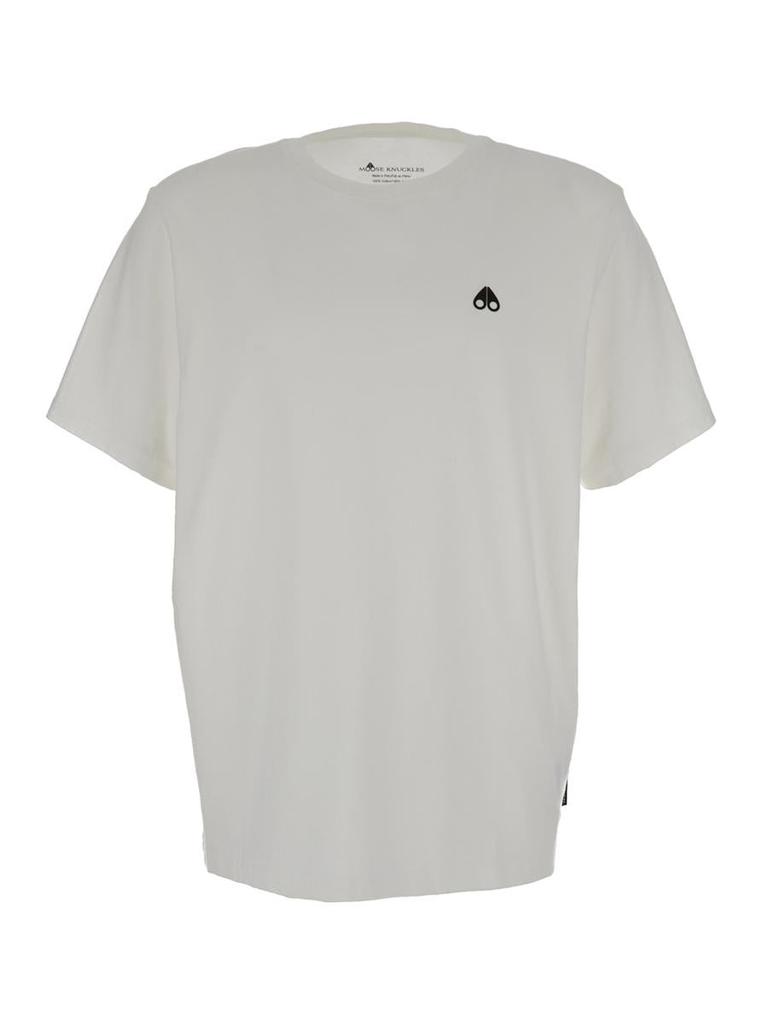 ★【MOOSE KNUCKLES】★SATELLITE LOGO PRINTING T SHIRT★ MOOSE KNUCKLES Satellite logo cotton T-shirt | Harvey Nichols