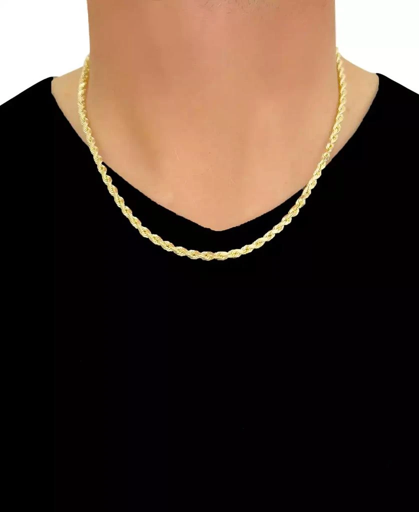 Italian Gold Forza Rope Chain 18" Necklace (4-1/10mm) in 14k Gold 3