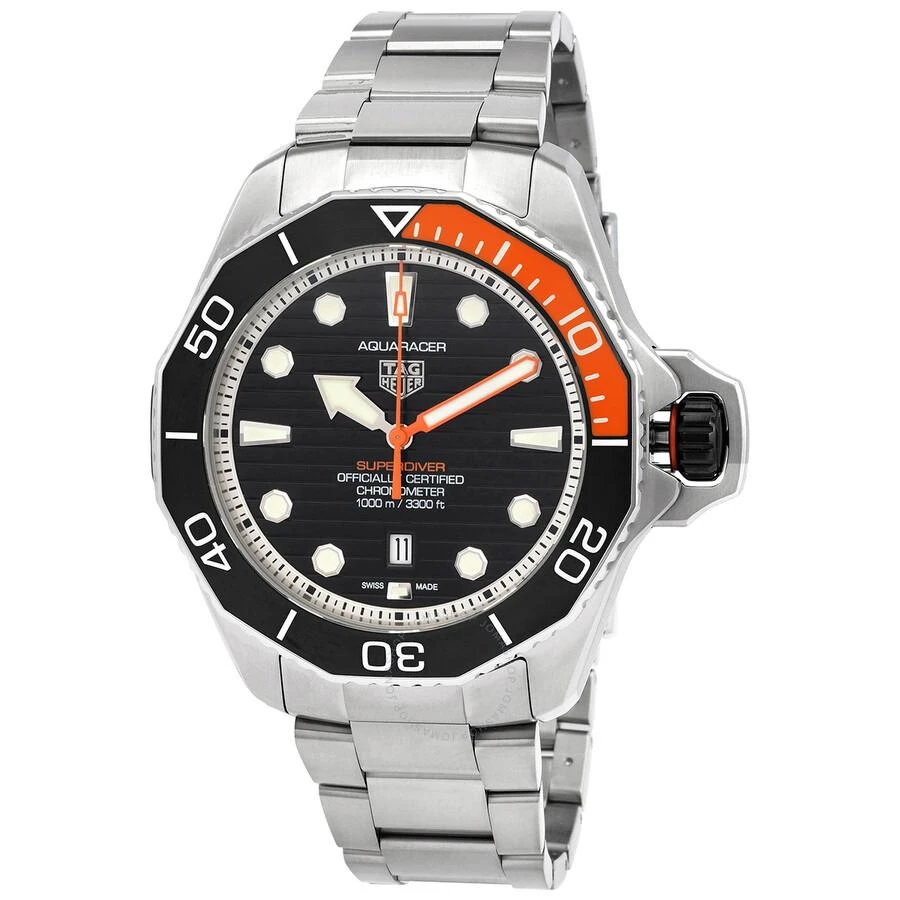 Shop Aquaracer Automatic Black Dial Men's Watch on