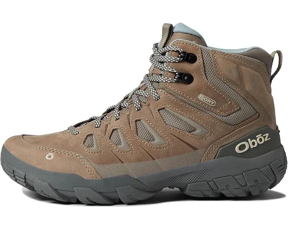 Oboz Sawtooth X Mid 24002 Women 10 Brown Leather Waterproof Hiking Boots GBNC412