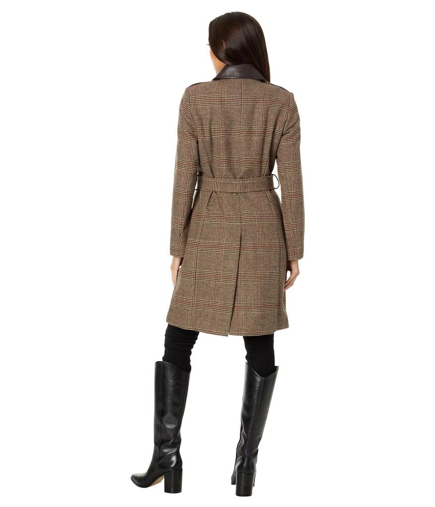 LAUREN Ralph Lauren Plaid Wool Trench