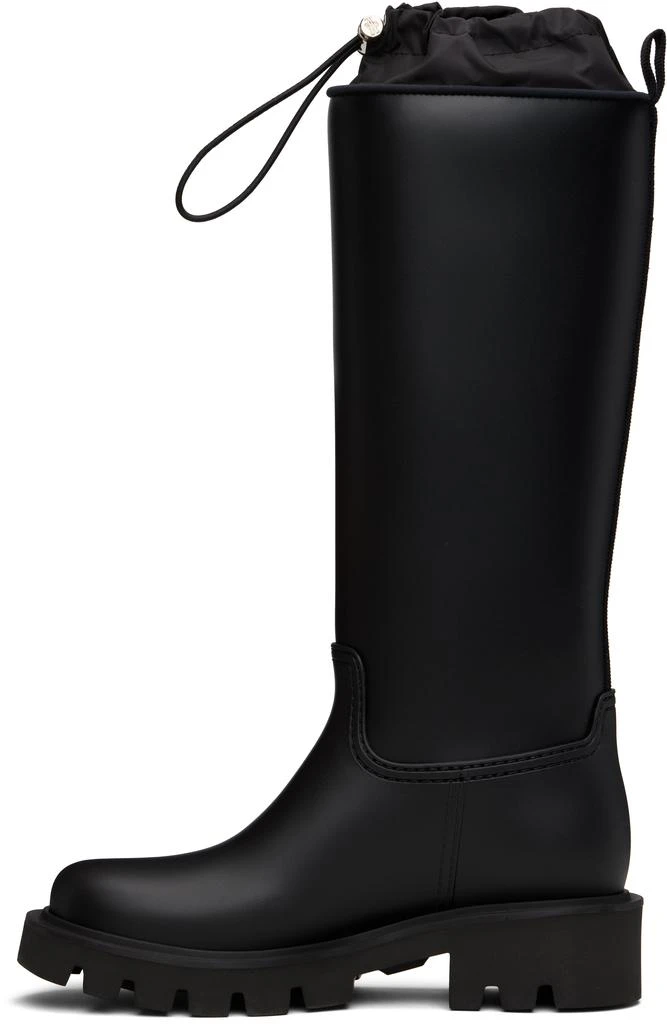 Moncler Black Kickstream High Rain Tall Boots 3