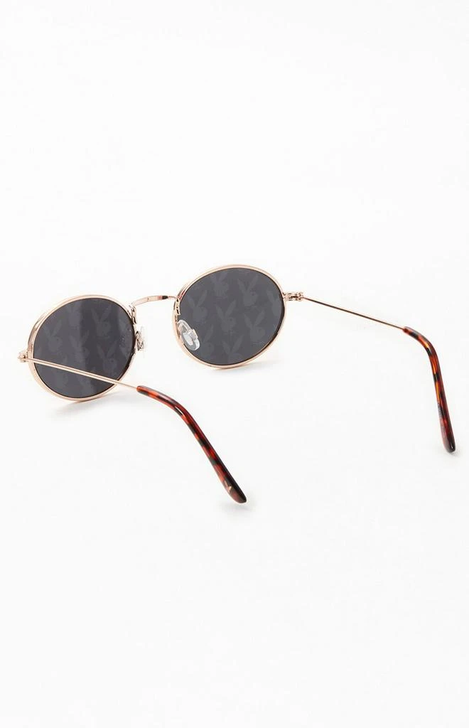 Playboy By PacSun Metal Oval Sunglasses 3
