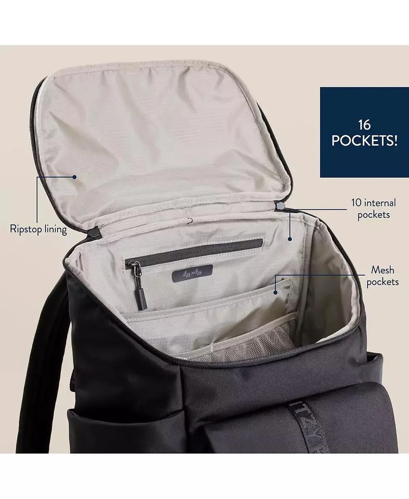 Itzy Ritzy Baby BELONG TOP OPEN BACKPACK WOVEN CHOCOLATE 5