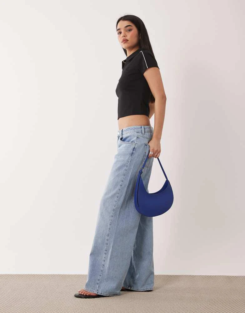 Calvin Klein Calvin Klein Jeans slim fit zip through polo top in black 2