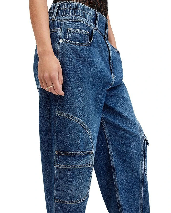 ALL SAINTS Hailey Mae Tapered Jeans in Mid Indigo 4