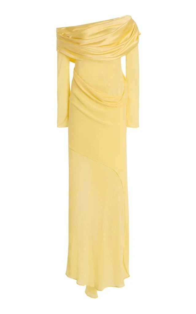 slim fit dress slacks Long Brown Beach Dress - Christopher Esber - Women main image 1