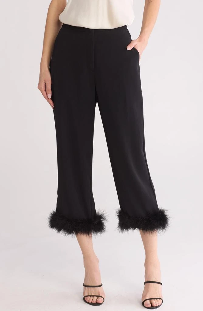 Wayf Feather Trim Pants 1