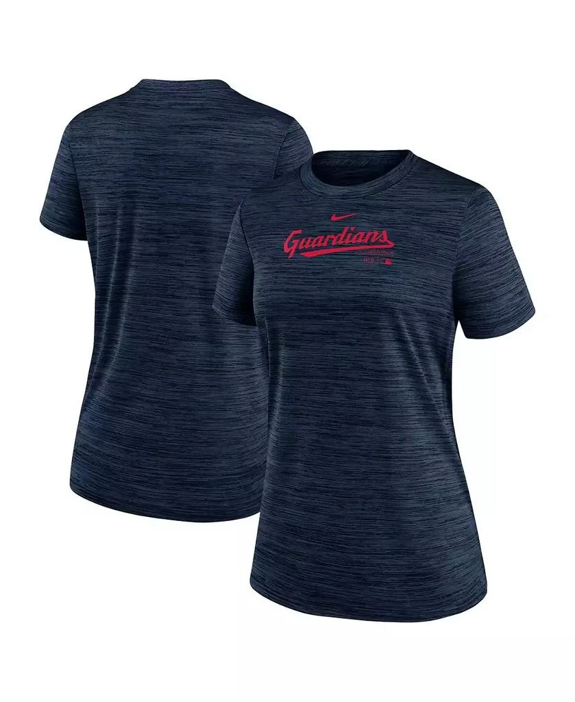 NIKE Women's Navy Cleveland Guardians Authentic Collection Velocity Performance T-Shirt 1