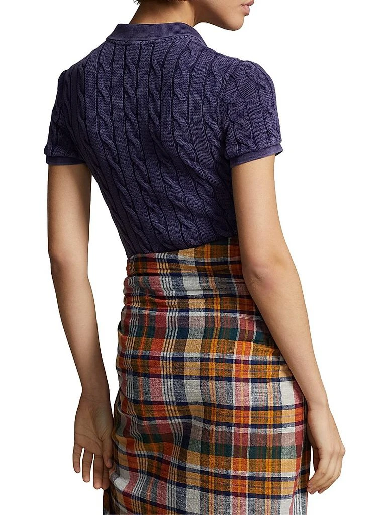 Ralph Lauren Cable-Knit Polo Shirt 4