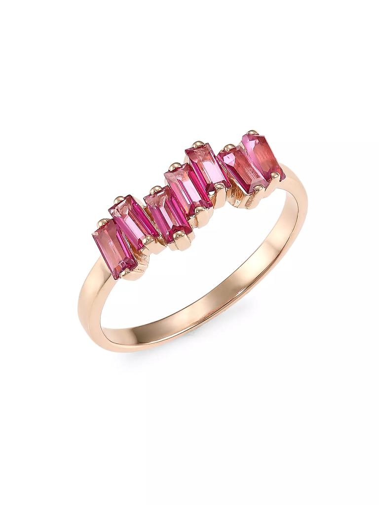 Suzanne Kalan 14K Rose Gold &amp; Pink Topaz Ring