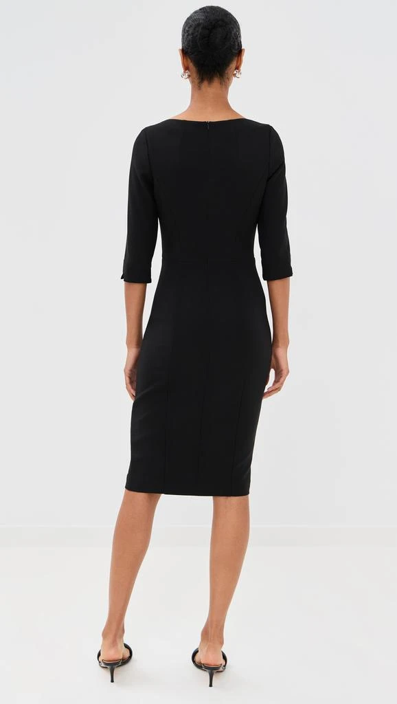 black halo dress Juno Midi Dress With Sheer Scarf- Navy – Damson Madder