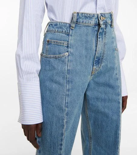 MAISON MARGIELA Décortiqué high-rise wide-leg jeans 4