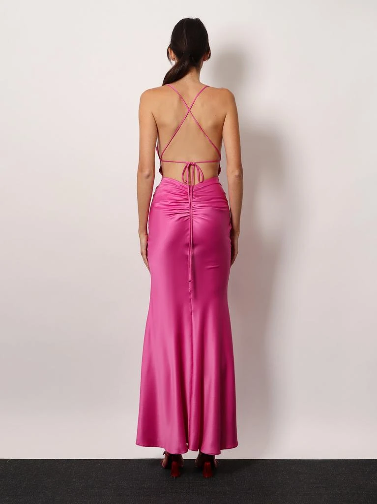 ACTUALEE Satin long dress 3