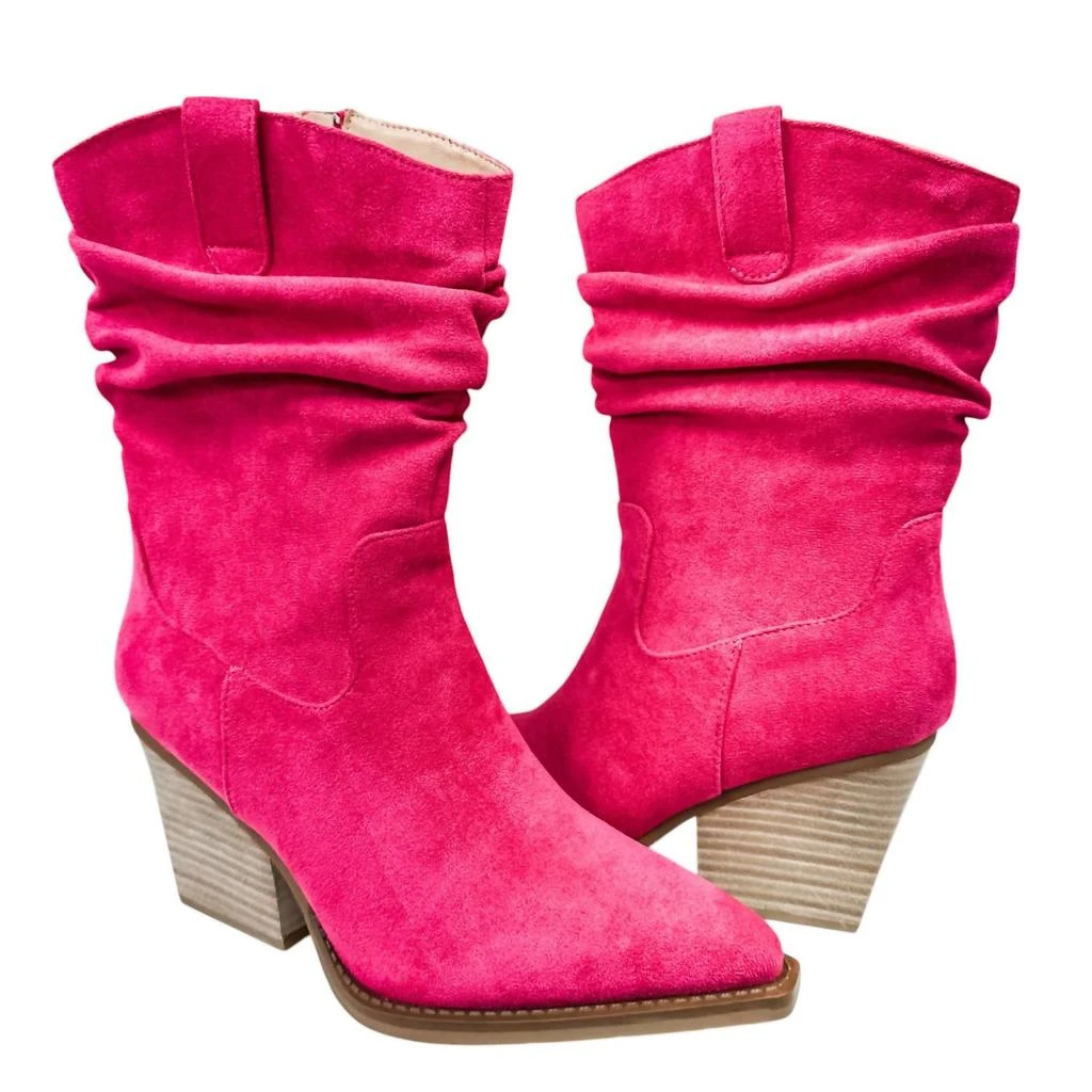 Very G Women's Morocco Slouch Boot In Pink 2