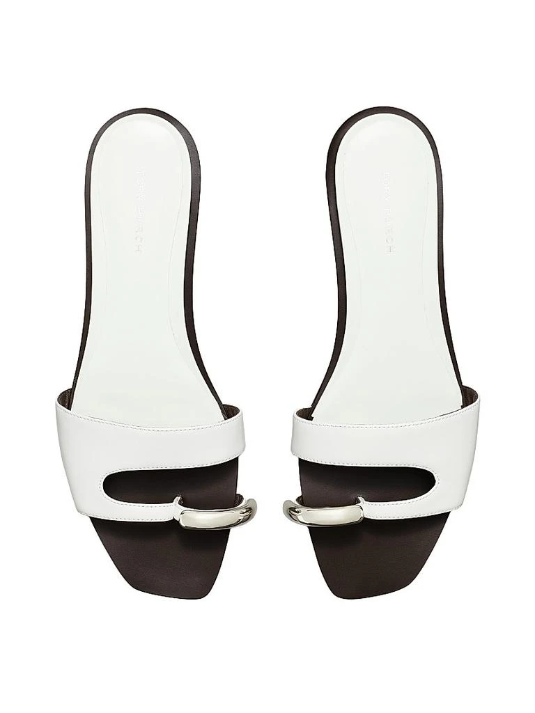 Tory Burch Pierced Leather Slide Sandals 3