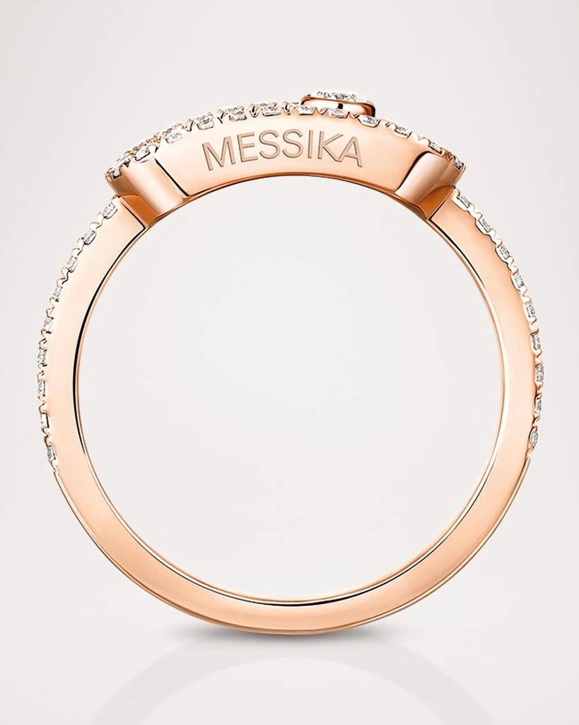 Messika MOVE UNO 18K ROSE GOLD DIAMOND RING 2