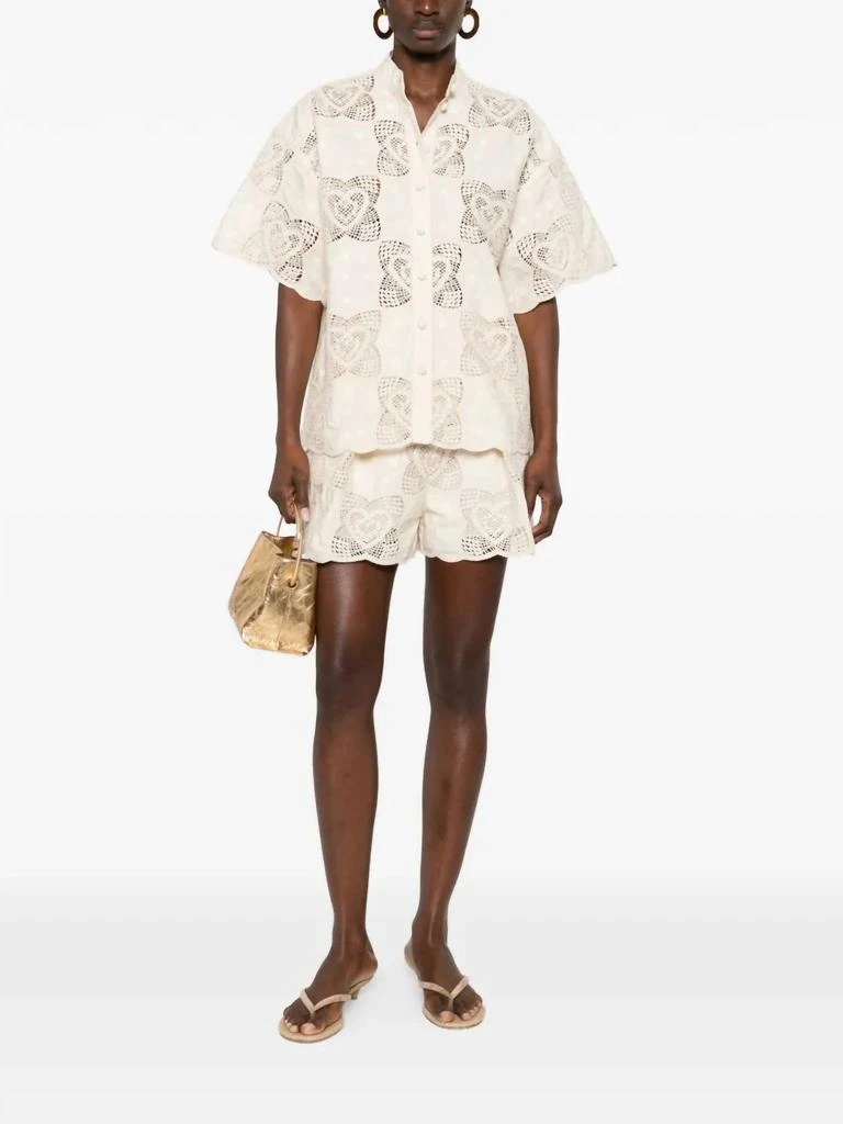 knee length dresses for ladies Zimmermann Acacia Mini Shirt Dress Mint Multi