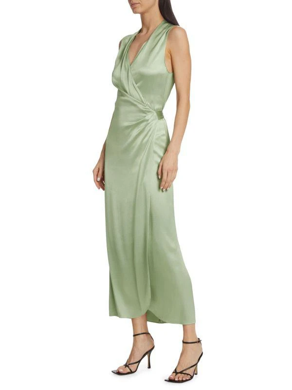 Vince Satin Wrap Dress 3