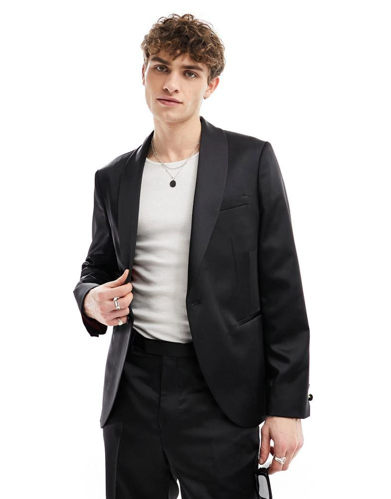 Twisted Tailor Twisted Tailor draco suit jacket in black 1