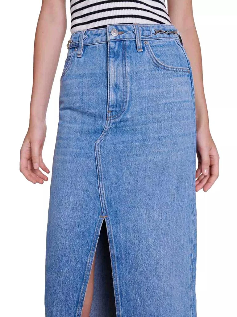 Maje Long Denim Skirt 5