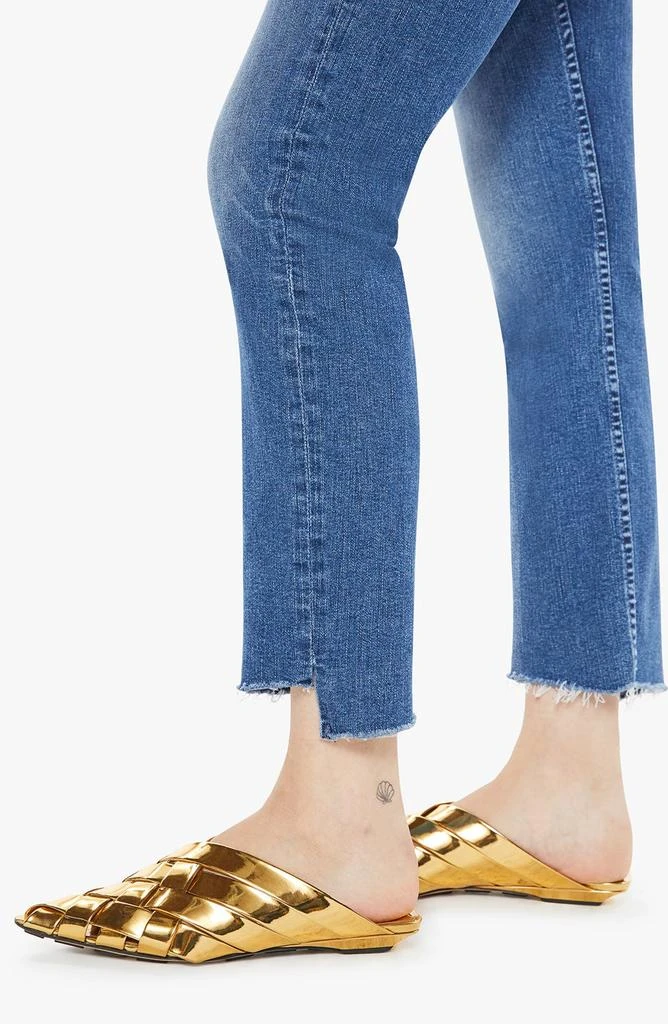 MOTHER High Waist Rider Fray Step Hem Ankle Jeans 4