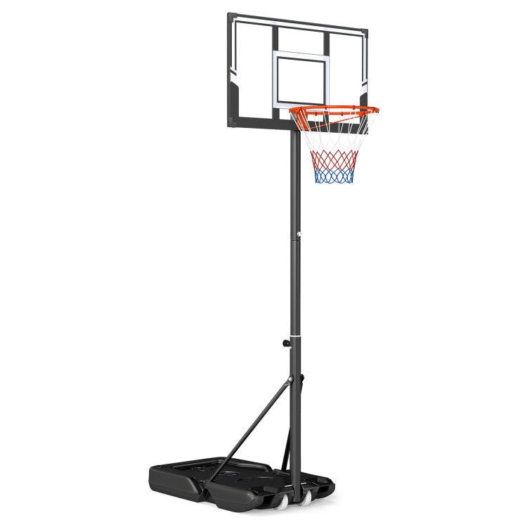 Hivvago 3.3-10 Feet Portable Basketball Hoop Adjustable with Base and Wheels