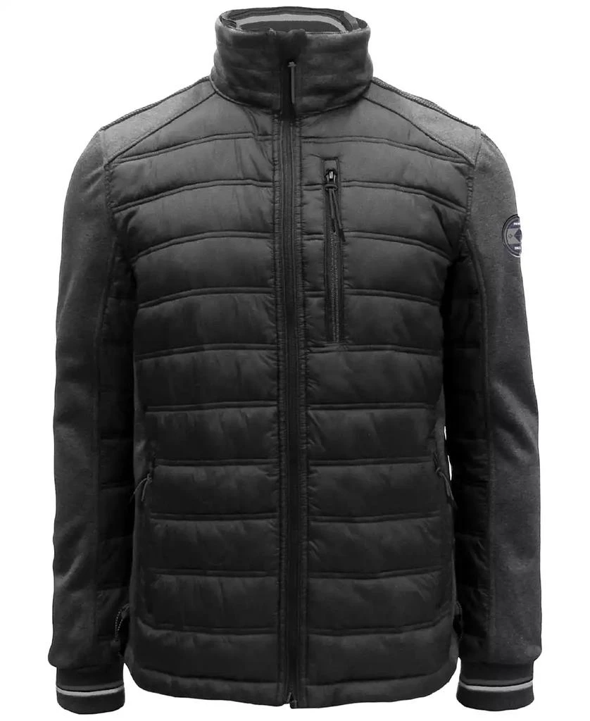 Point Zero Men's Textured Stowable-Hood Jacket 1