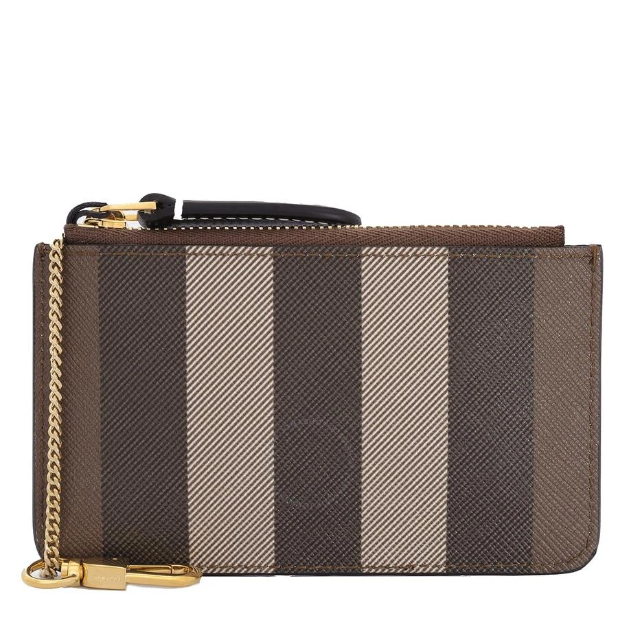 Burberry Dark Birch Brown Kelbrook Zip Coin Purse 1