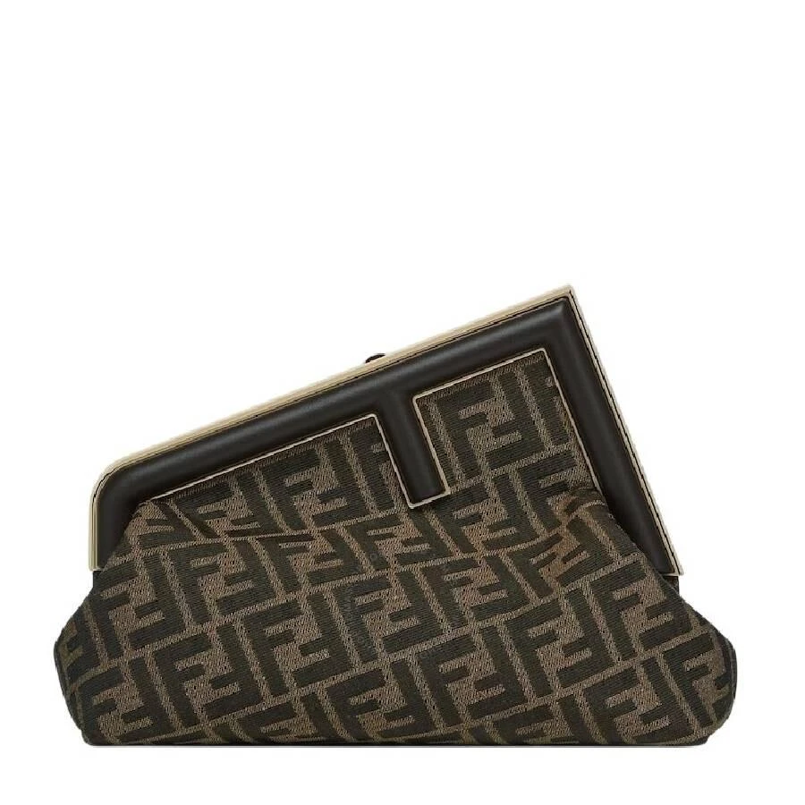 Fendi Ff Jacquard Midi Bag 1