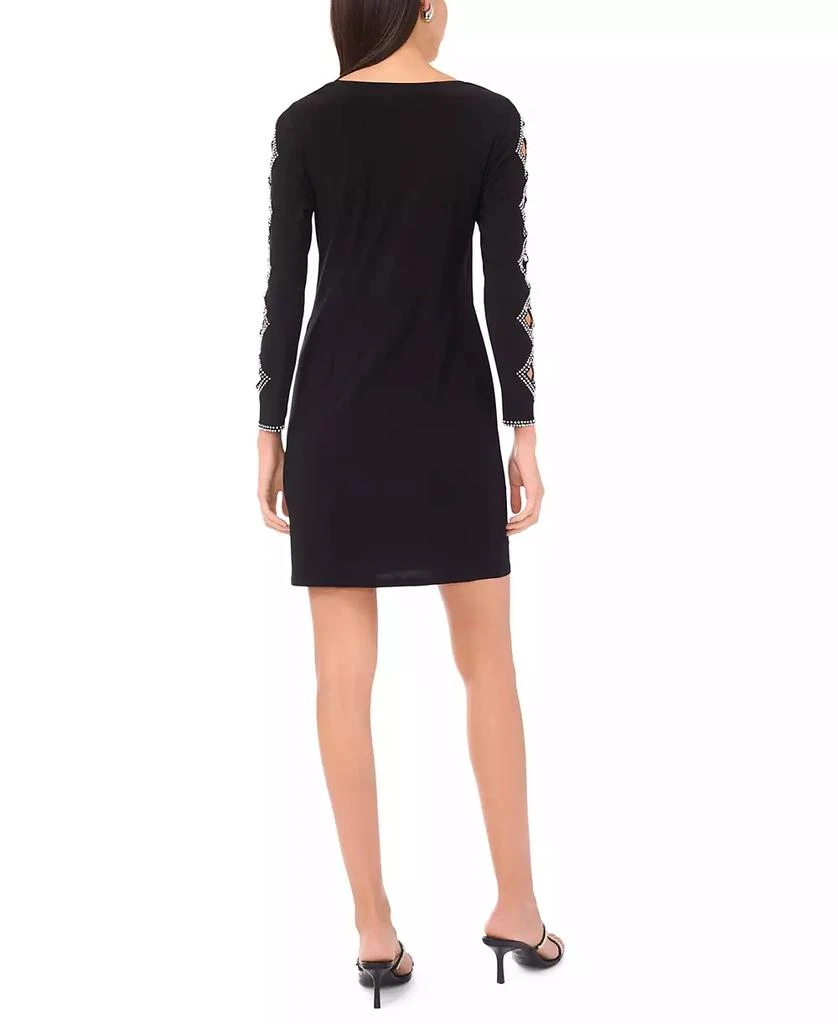 chinese dress ladies MSK Womens Petites Lace Bell Sleeve Midi Dress Black 14P at Amazon Women's  Clothing store