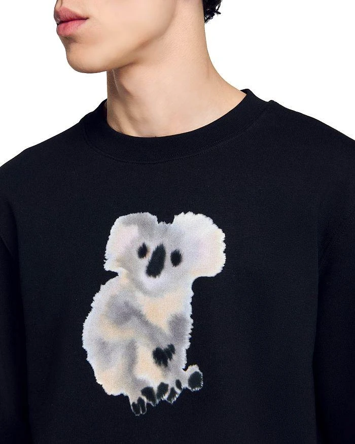 Sandro Koala Graphic Crewneck Sweatshirt 5