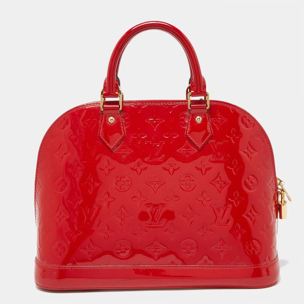 Louis Vuitton Louis Vuitton Orange Sunset Monogram Vernis Alma PM Bag 4