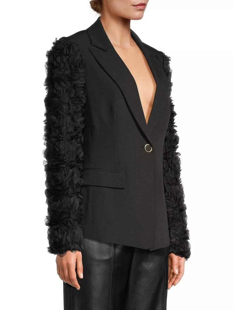Milly Avery Cady Mesh Rose Blazer 4
