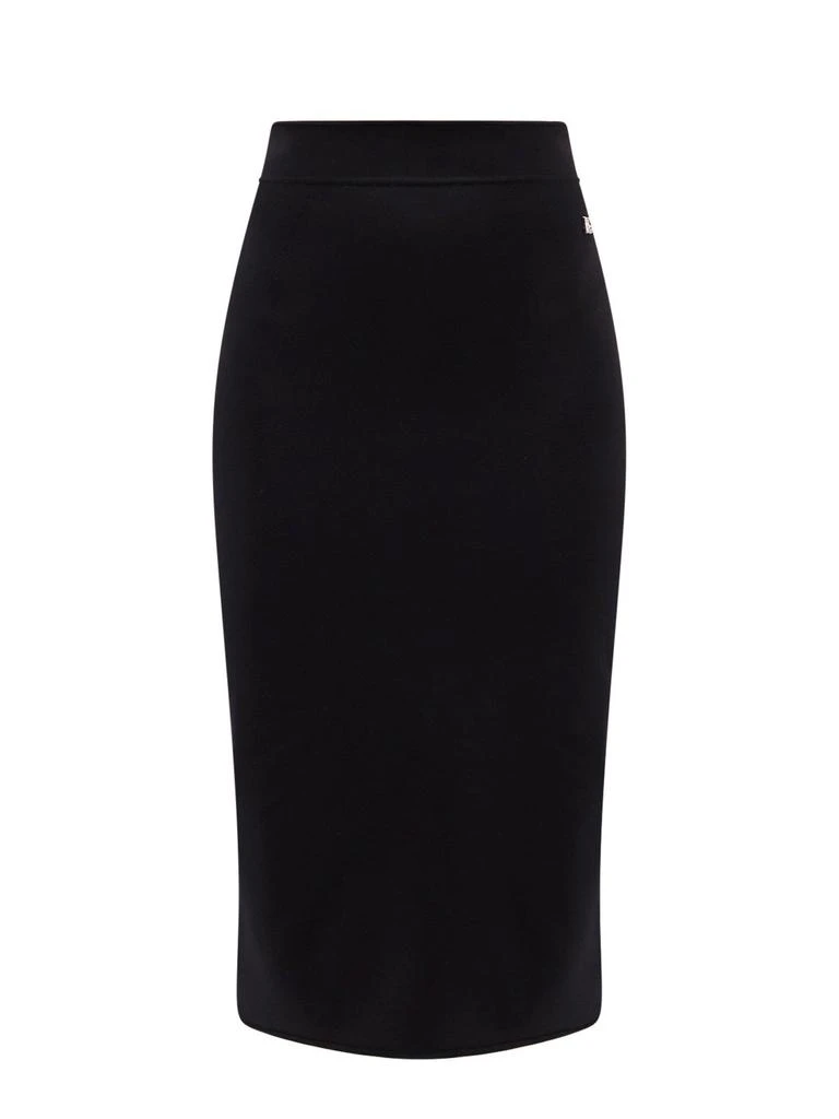 Dolce & Gabbana DG Plaque Knit Pencil Skirt