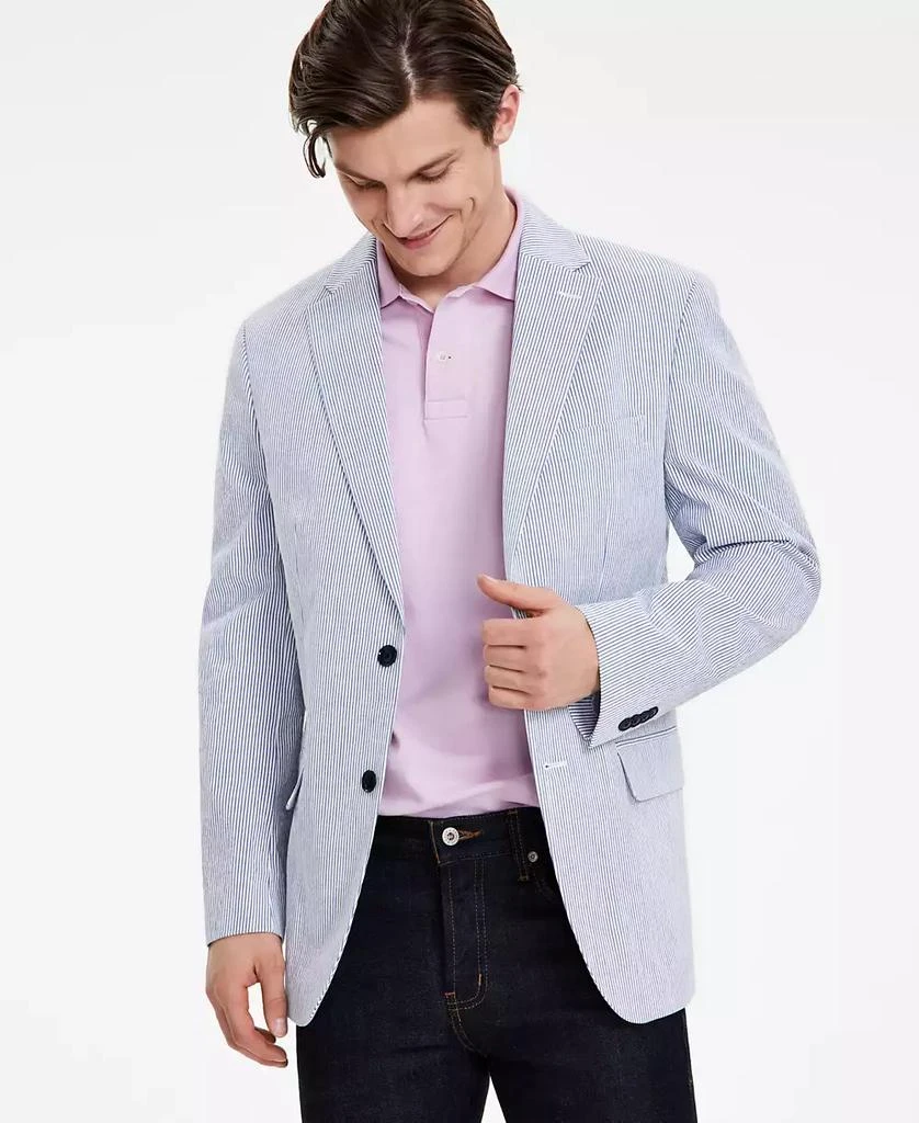 Tommy Hilfiger Men's Modern-Fit Seersucker Sport Coat 1