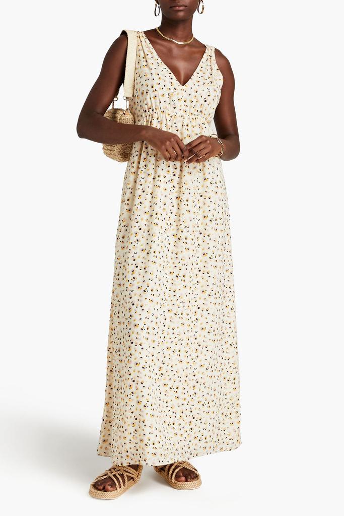 ba&sh Becky printed cotton-blend maxi dress