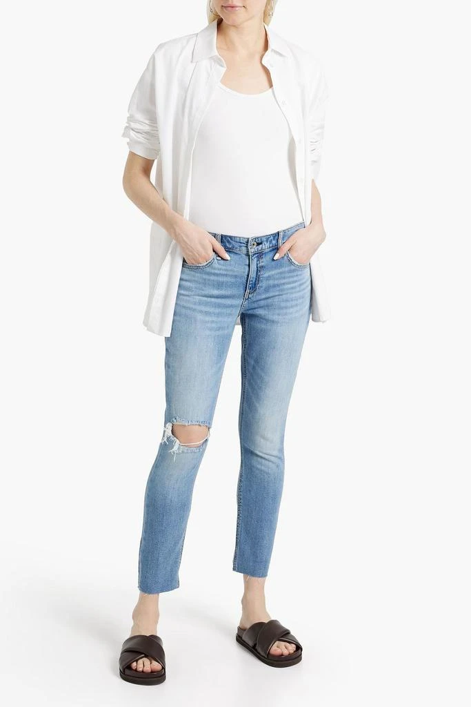 Rag & Bone Cate cropped distressed mid-rise skinny jeans 2