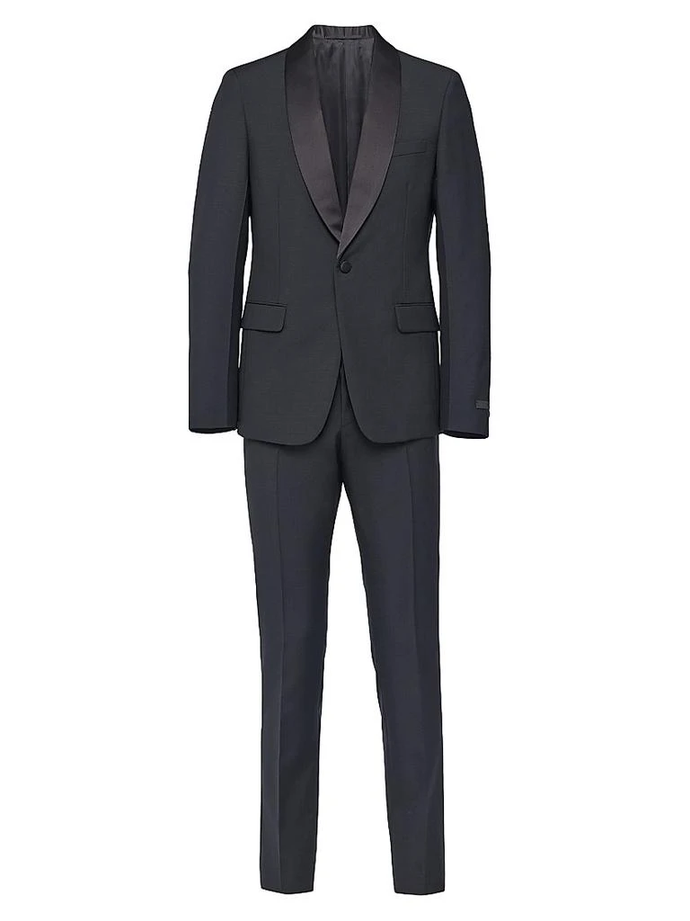 Prada Single-Breasted Wool and Mohair Tuxedo 1