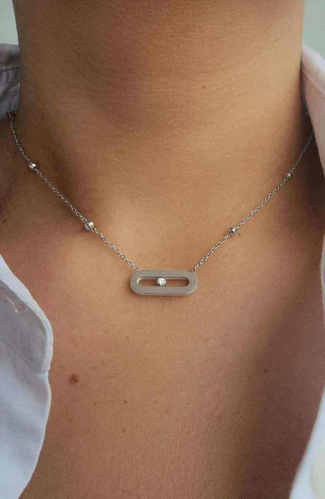 ADORNIA Crystal Station Necklace 2