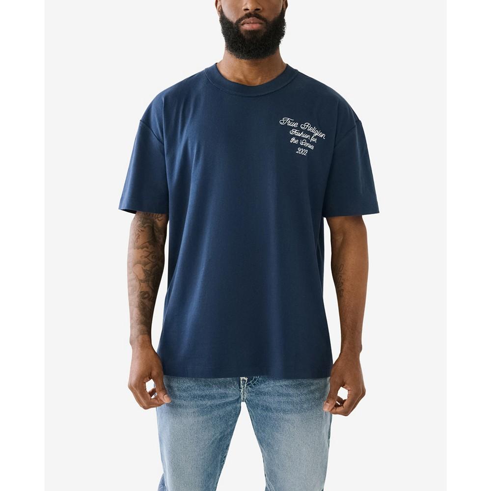 True Religion Men's Short Sleeve Relaxed World Tour T-shirts