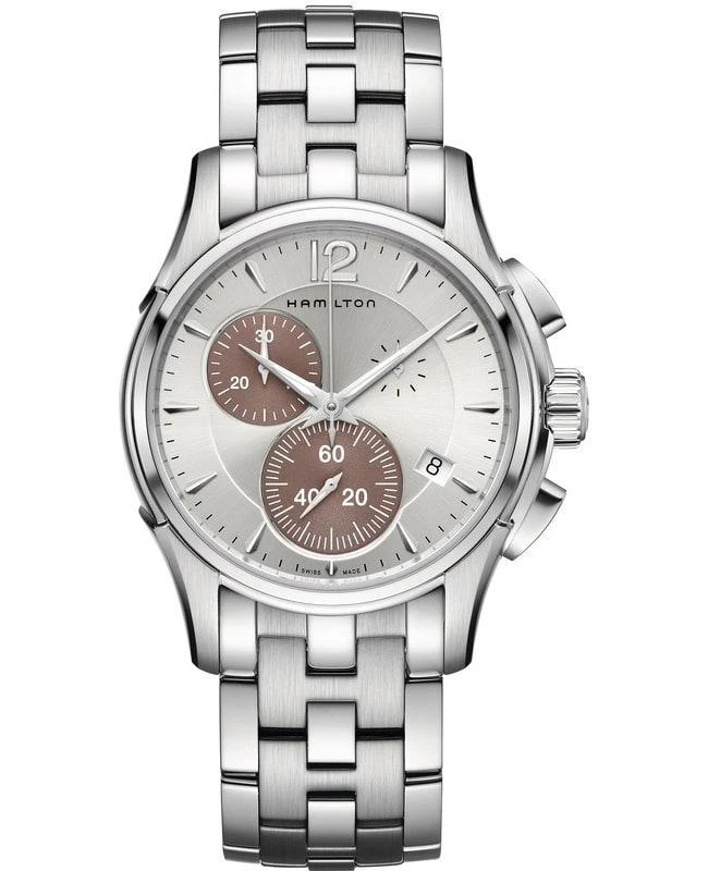 Hamilton Hamilton Jazzmaster Chrono Quartz Silver Dial Stainless Steel Men's Watch H32612151 1